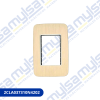 Thumbnail PLAQUETA CON BASTIDOR 3 MODULOS ALUMINIO COLOR CHAMPAGNE0